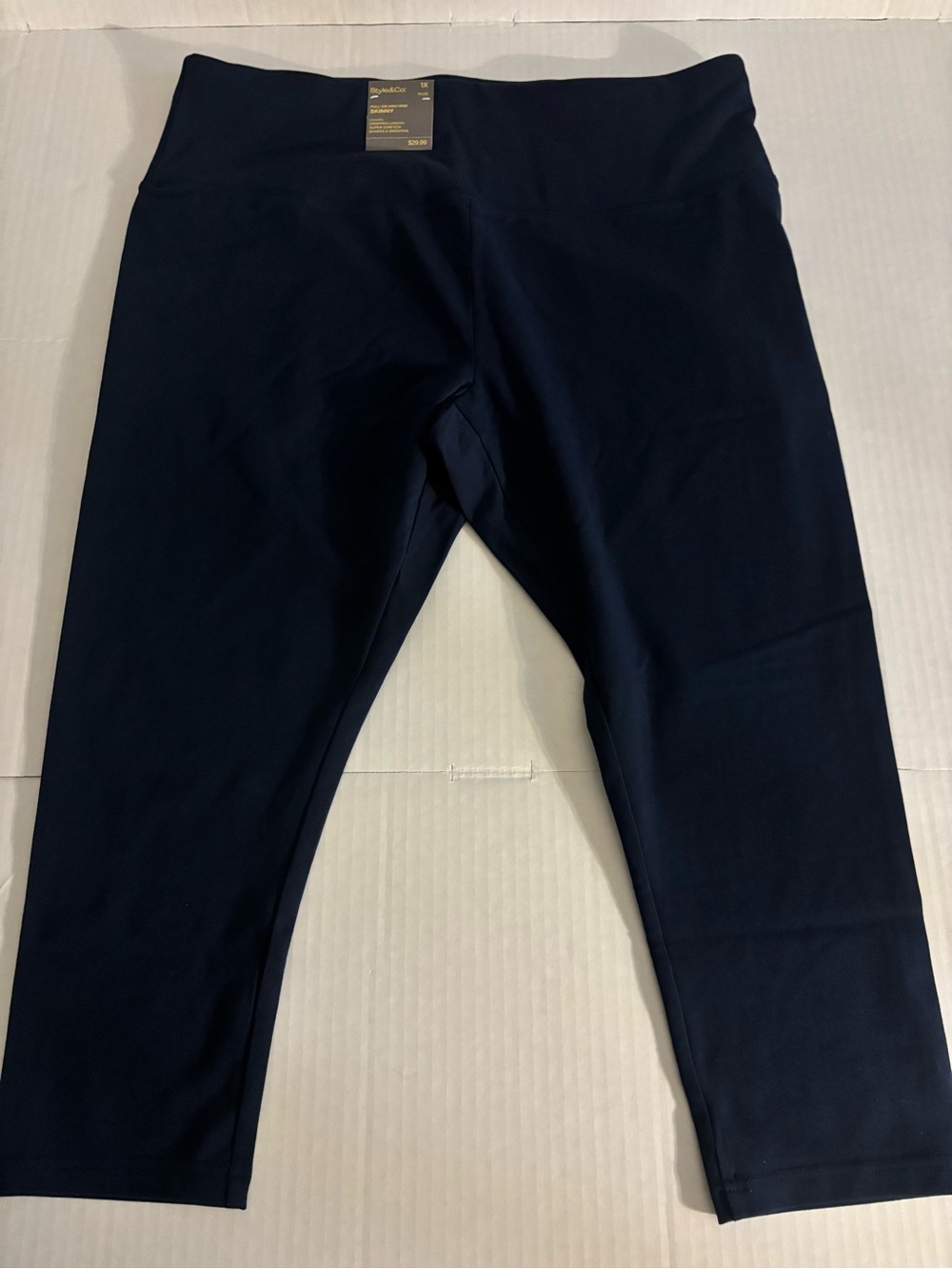 Style & Co High Rise Cropped Pull-On Leggings Size 1X